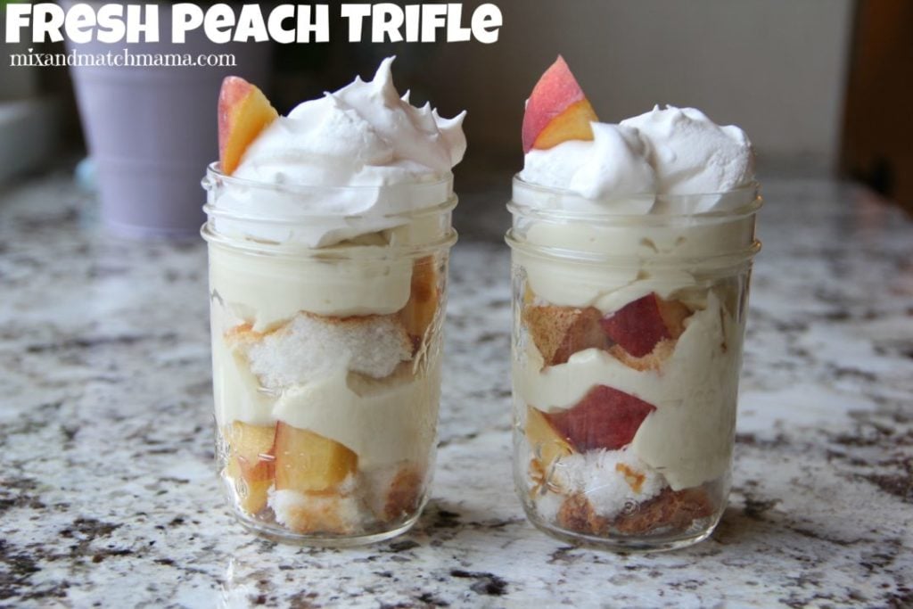 Fresh Peach Trifle