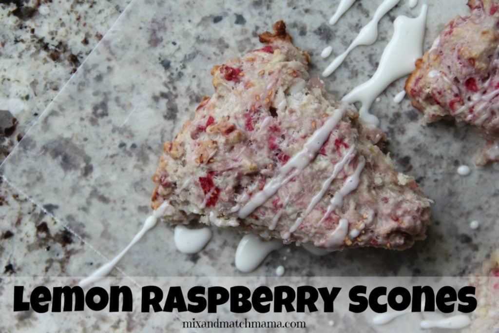 Lemon Raspberry Scones