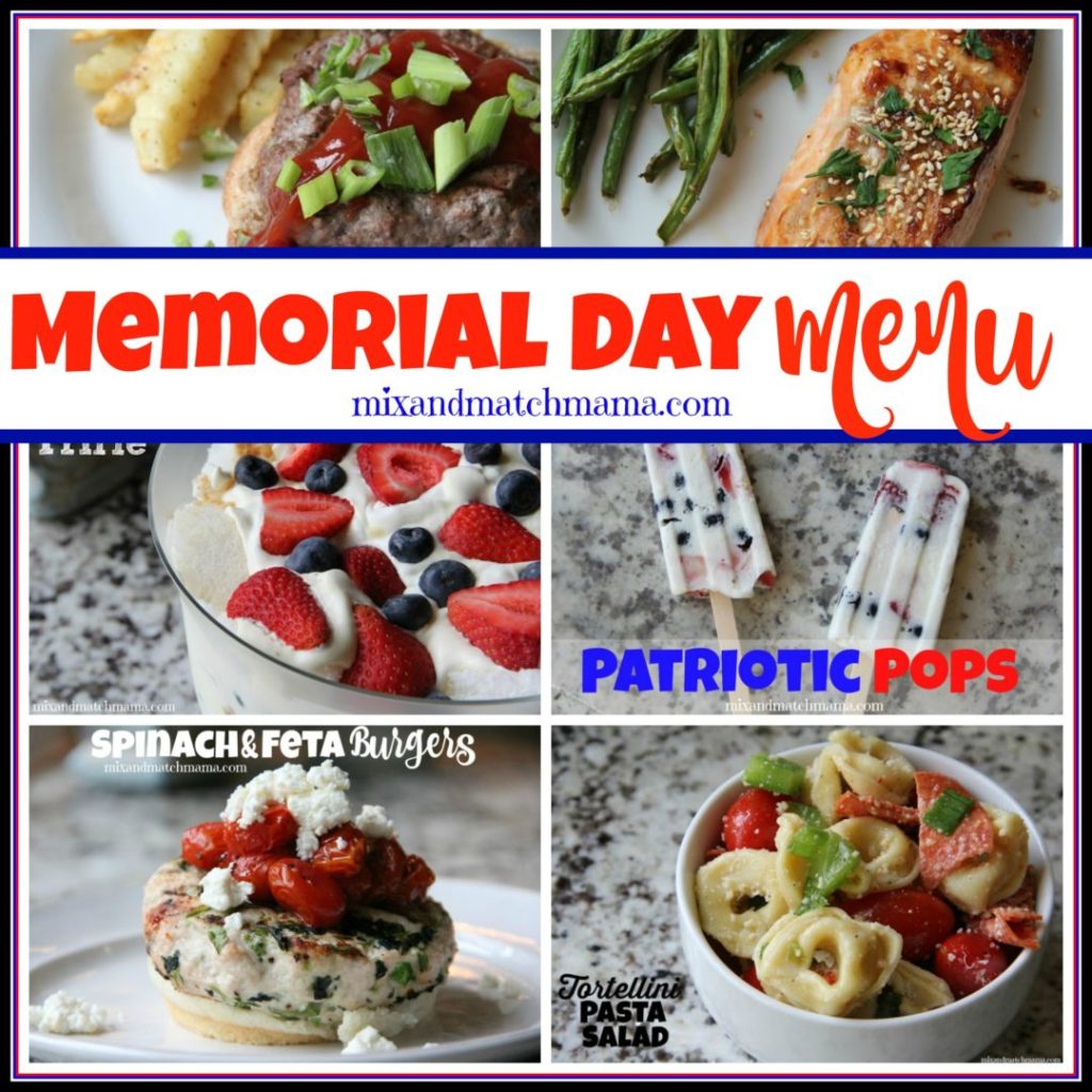 Memorial Day Menu
