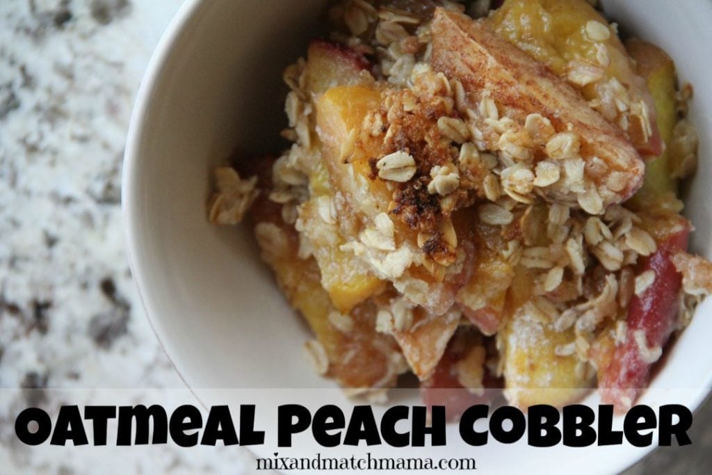 Oatmeal Peach Cobbler